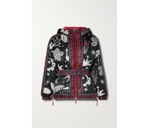 Wendbare Steppjacke aus Bedrucktem Shell