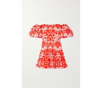 Ziggy Schulterfreies Minikleid aus Baumwolle