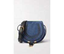 Marcie Schultertasche aus Veloursleder