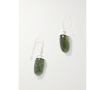 Dripping Stone Ohrringe aus Silber Und Jade