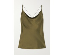Nixie Rückenfreies Top aus Seidensatin