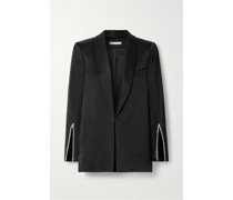Jace Blazer aus Glänzendem Crêpe