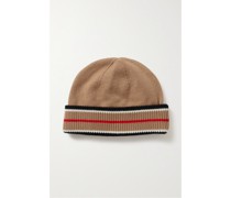 Wendbare Beanie aus einer Kaschmir-baumwollmischung