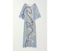 Jen Maxikleid aus Gehäkelter Baumwolle