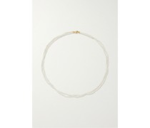 Perlenkette mit Details aus 14 Karat