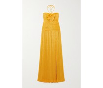 Phaedra Robe aus Recyceltem Metallic-lamé