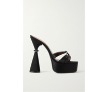 Sienna Plateau-mules aus Satin