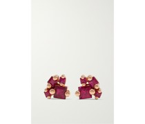 Ohrstecker aus 18 Karat Roségold mit Rubinen