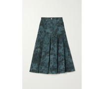 Lacey Midirock aus Denim mit Blumenprint