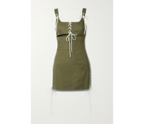 Minikleid aus Baumwoll-twill