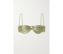 Ripple Bikini-oberteil aus Stretch-satin