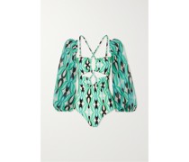 Twist Bedruckter Badeanzug mit Cut-outs