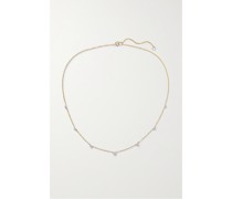 Kette aus 10 karat  mit Diamanten