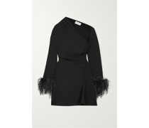 Adelaide Asymmetrisches Minikleid aus Crêpe