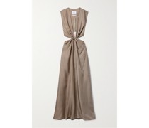 + Net Sustain Linka Maxikleid aus Bedrucktem Seiden-twill