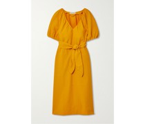 Alora Midikleid aus Biobaumwolle in Knitteroptik