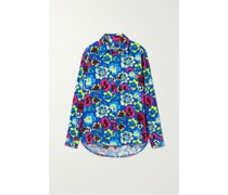 Hemd aus Crêpe mit Blumenprint