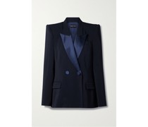 Doppelreihiger Blazer aus Crêpe