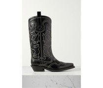 Cowboystiefel aus Besticktem Leder