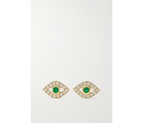 Small Evil Eye Ohrstecker aus 14 Karat