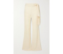Vea Hose aus einer Seiden-bambusmischung in Knitteroptik