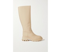 Kniehohe Stiefel aus Leder