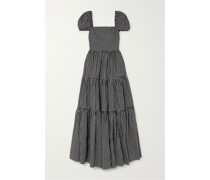 Hart Maxikleid aus Stretch-baumwollpopeline