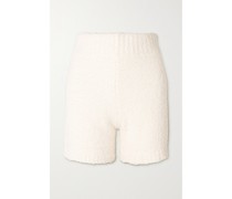 Cozy Knit Short – Bone – Shorts aus Bouclé