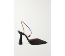 Saturn Slingback-pumps aus Satin