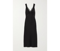 Provence Midikleid aus Seiden-charmeuse
