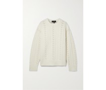 Artemis Pullover aus Wolle In Lochstrick