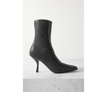 Romy Ankle Stiefel aus Leder mit Ziernähten