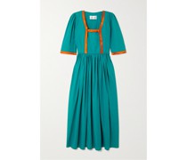 Thina Maxikleid aus Baumwoll-canvas