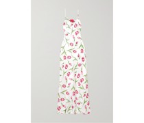 Maxikleid aus Seidensatin