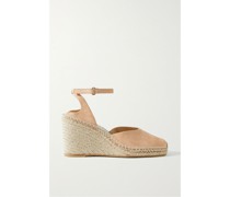 Cecilia Espadrille-wedges aus Veloursleder