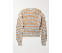 Arquette Pullover aus einer Gestreiften Baumwollmischung