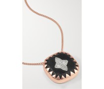 Pierrot N°2 Kette aus 9 Karat Rosé- und Weißgold