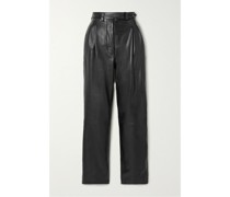 Cornelia Hose mit Geradem Bein aus Leder