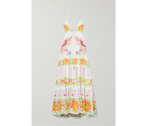 Maxikleid aus Baumwoll-voile