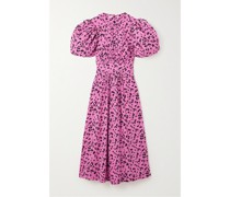 Noon Midikleid aus Jacquard mit Blumenmuster