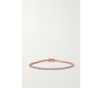 Armband aus 14 Karat Roségold mit Saphiren