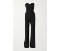Showstopper Trägerloser Jumpsuit aus Stretch-crêpe
