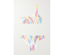 Bikini aus Metallic-häkelstrick
