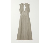 + Net Sustain Matruh Midikleid aus Bioleinengaze