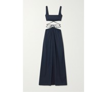 Peonia Maxikleid aus Baumwollpopeline