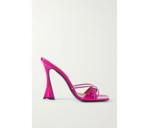 Lust Mules aus Changierendem Metallic-leder