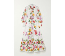 Begonia Hemdblusenkleid aus Voile aus einer Baumwollmischung