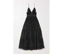 Isca Maxikleid aus Popeline aus einer Baumwollmischung
