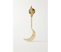 Bolt New Moon Einzelner Ohrstecker aus 14 Karat