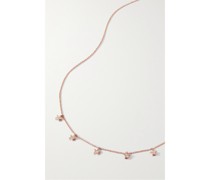Mini Star Kette aus 14 Karat  mit Diamanten